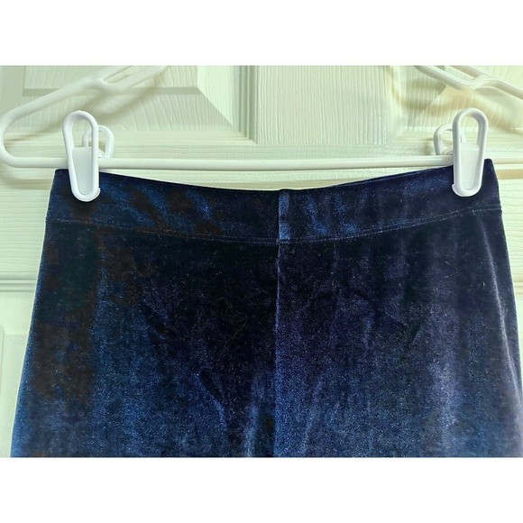 Fabletics Leggings Womens Small Navy Blue Velour Velvet Yoga - Picture 4 of 6